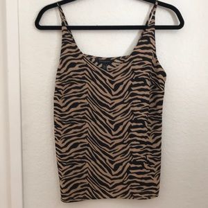 Banana Republic Zebra Print V-neck Camisole